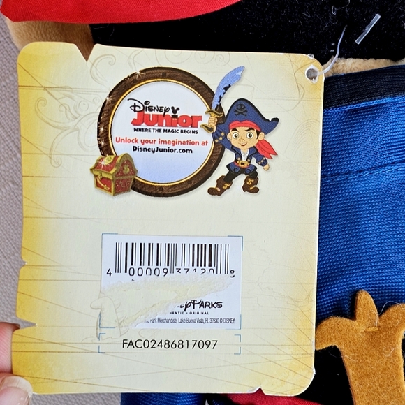 Disney Store Genuine Captain Jake & Never Land Pirates Authentic Plush Toy 12" - Picture 11 of 13
